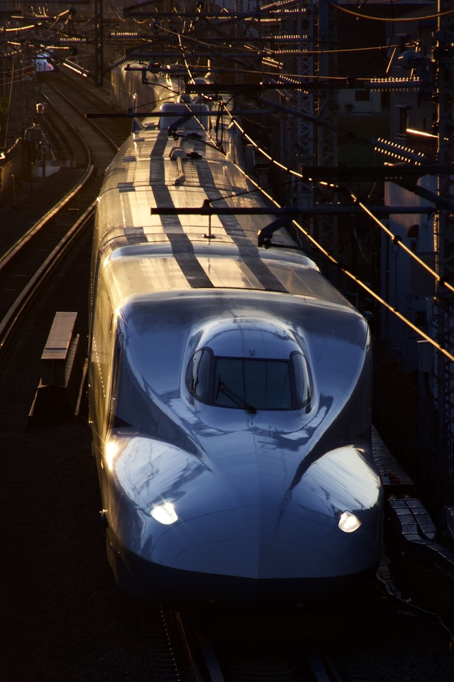 N700系X2編成を新横浜～品川間で撮影した写真