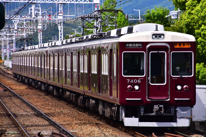 正雀車庫7300系7306Fを西京極駅で撮影した写真