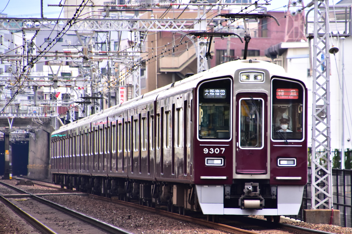 阪急電鉄 正雀車庫 9300系 9307F