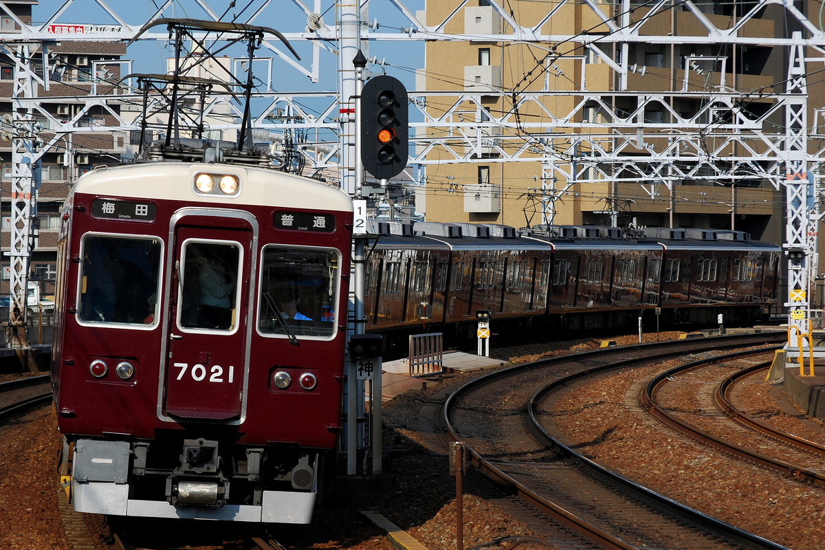 阪急電鉄 西宮車庫 7000系 7021F