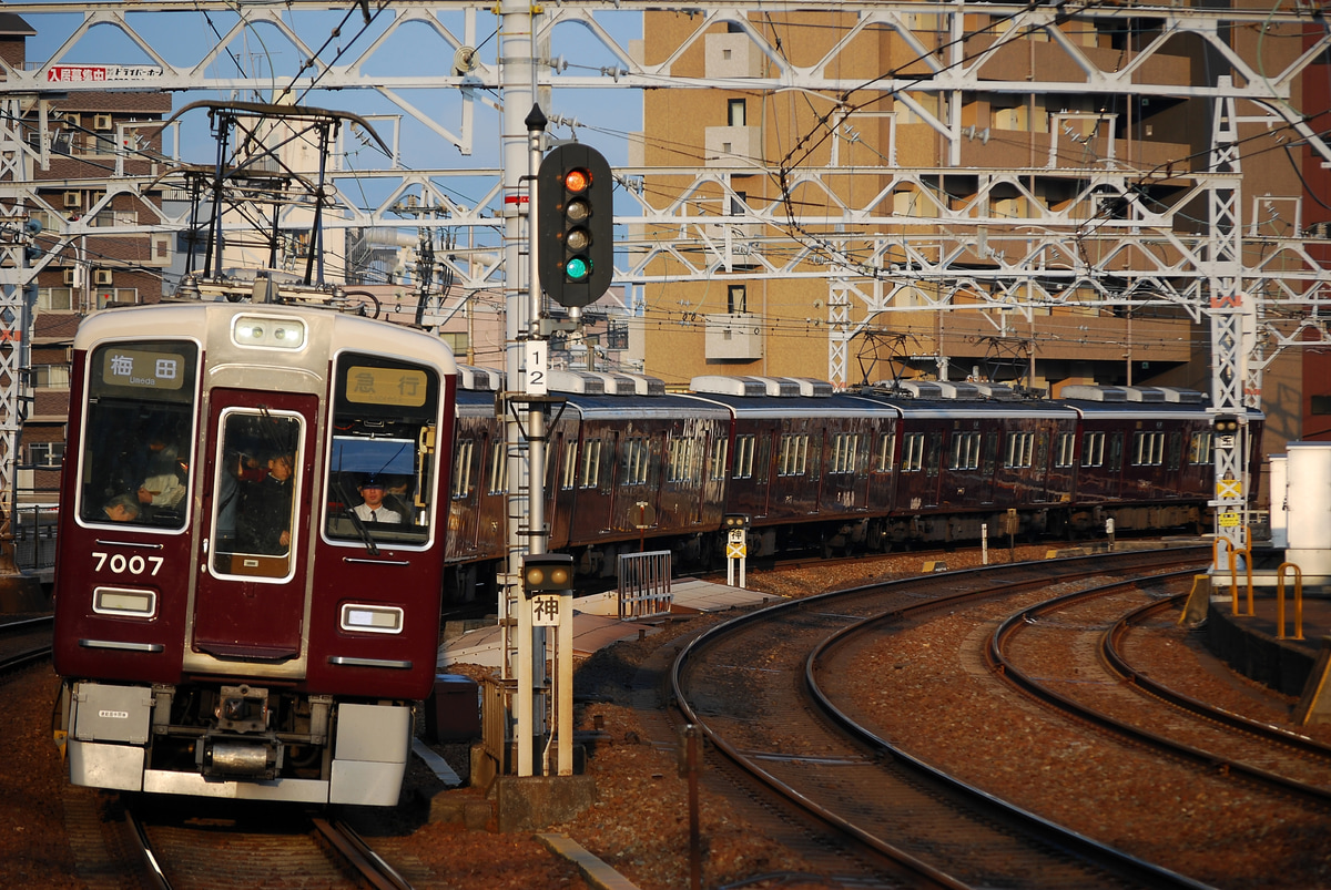 阪急電鉄 西宮車庫 7000系 7007F