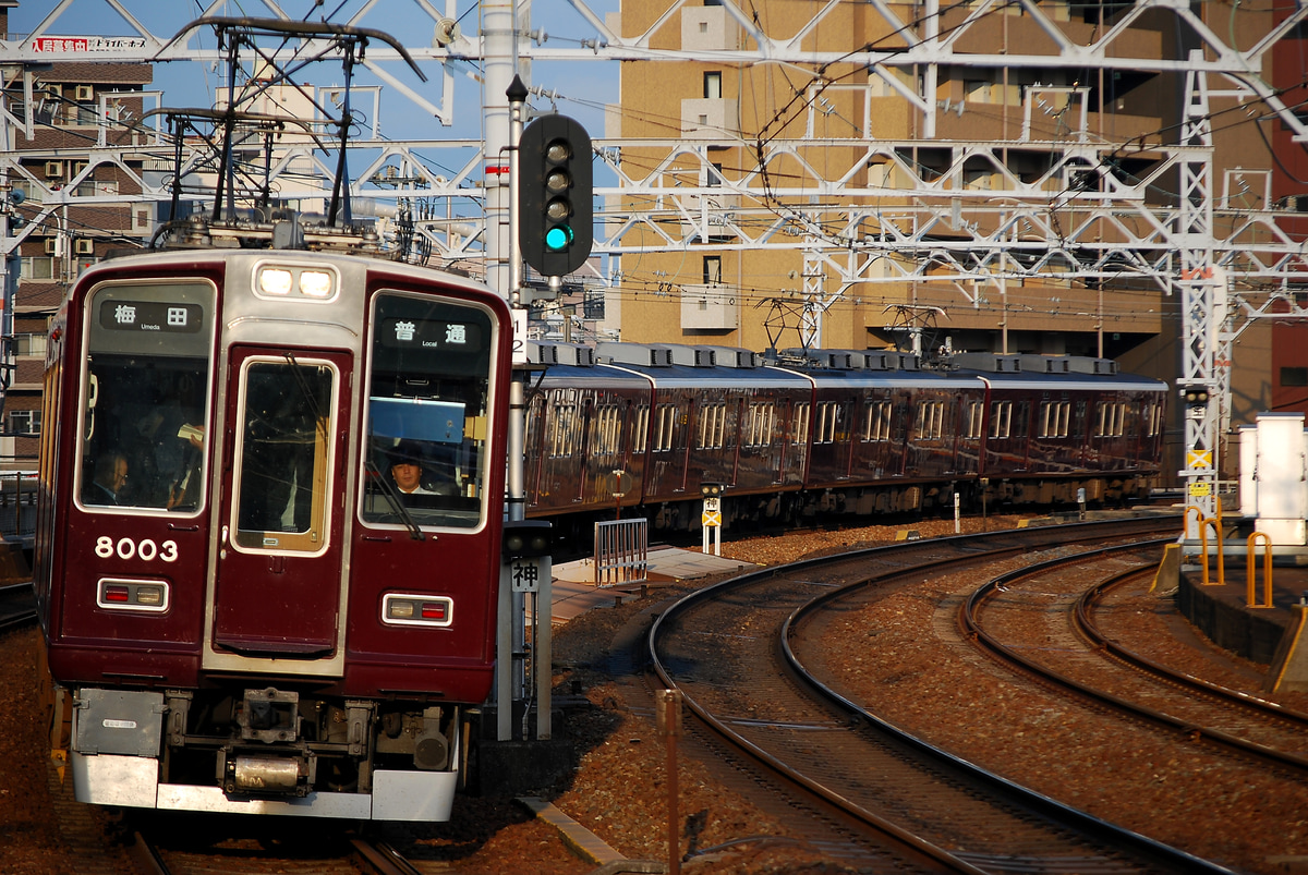 阪急電鉄 西宮車庫 8000系 8003F