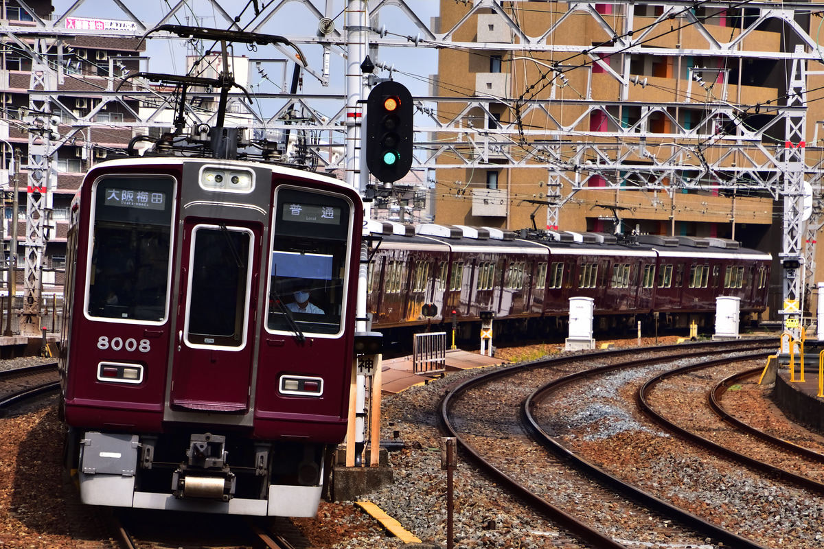 阪急電鉄 西宮車庫 8000系 8008F