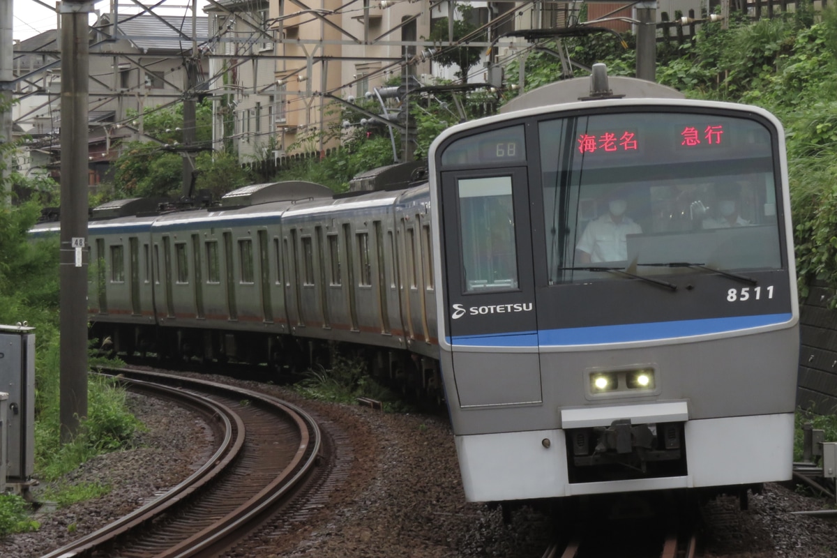 相模鉄道 かしわ台車両センター 8000系 8711×10