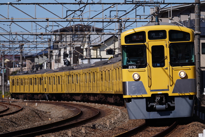 池袋線車両所武蔵丘車両基地2000系2071Fを所沢～秋津間で撮影した写真