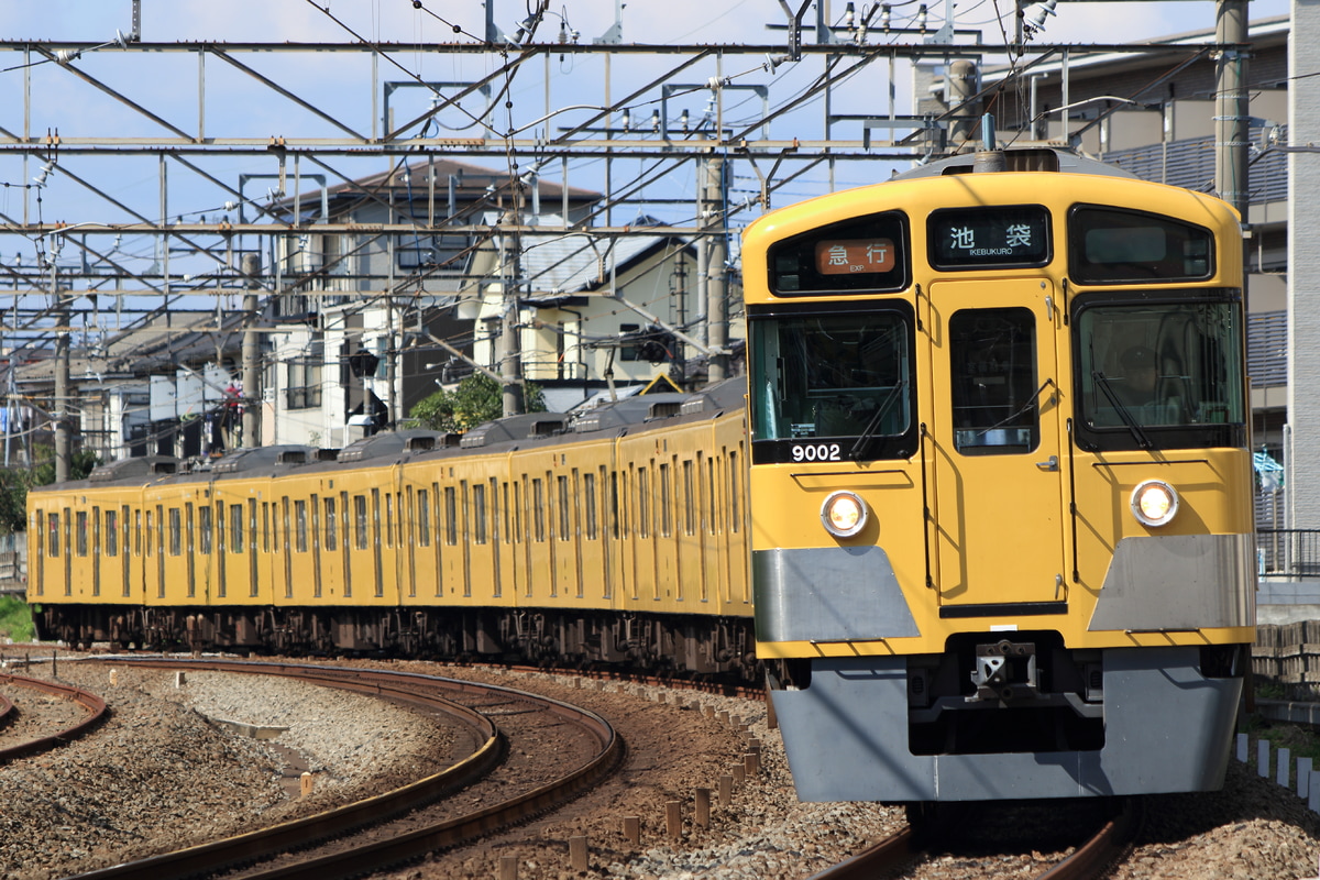 西武鉄道 武蔵丘車両管理所 9000系 9102F