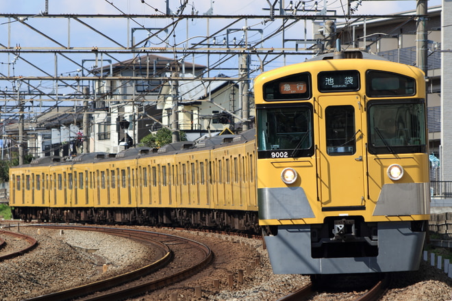 武蔵丘車両管理所9000系9102Fを所沢～秋津間で撮影した写真