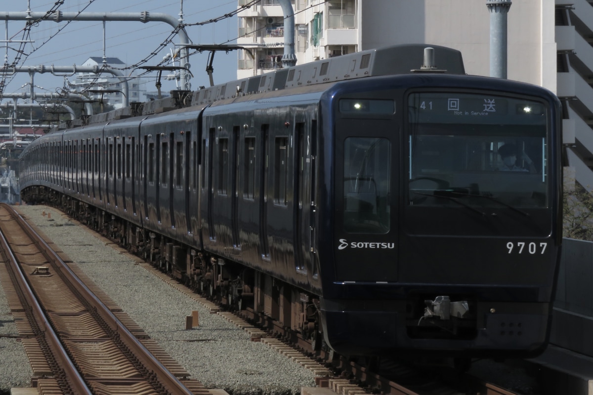 相模鉄道 かしわ台車両センター 9000系 9707×10