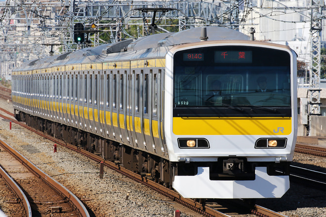 E231系ミツA520編成を西荻窪駅で撮影した写真