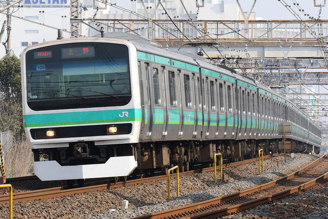 E231系マト109編成を松戸～金町間で撮影した写真