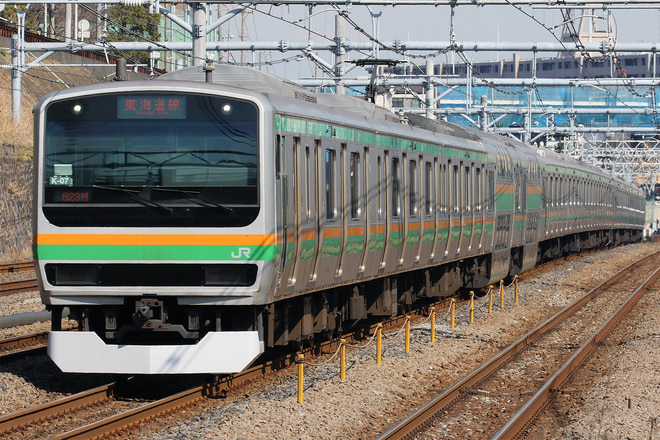 E231系コツK-07編成を新子安駅で撮影した写真