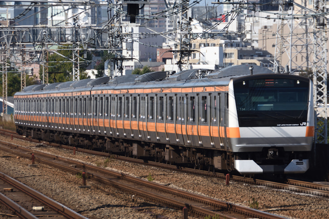 豊田車両センター本区E233系トタT34編成を西荻窪駅で撮影した写真