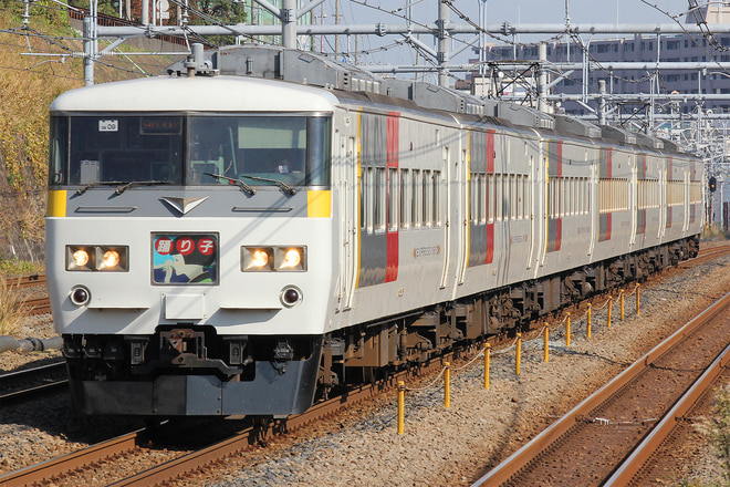 185系OM09編成を新子安駅で撮影した写真