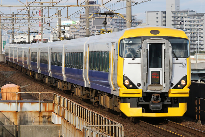 E257系マリNB-09編成を舞浜駅で撮影した写真