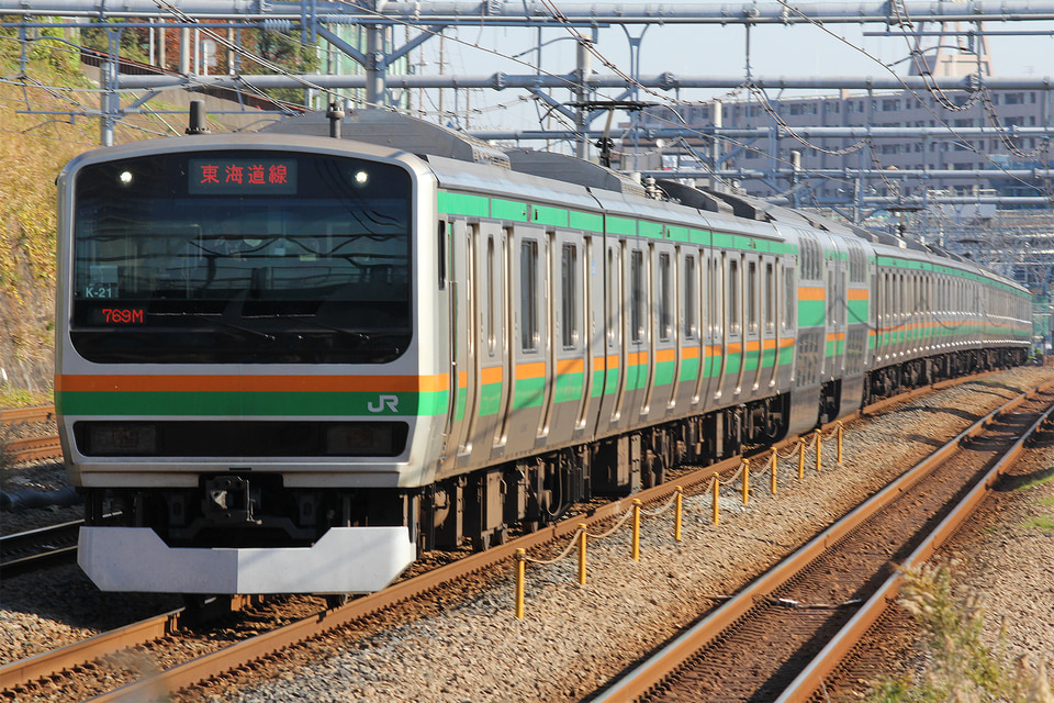 JR東E231系コツK-21編成<br class="br-sp" />(コツK21編成)(コツK-21)(コツK21)の写真