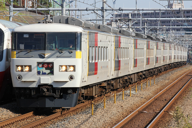185系OM04編成を新子安駅で撮影した写真