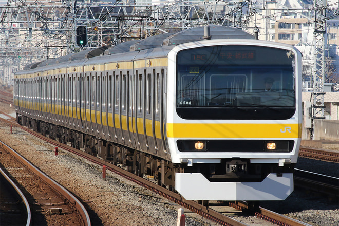 209系ミツC508編成を西荻窪駅で撮影した写真
