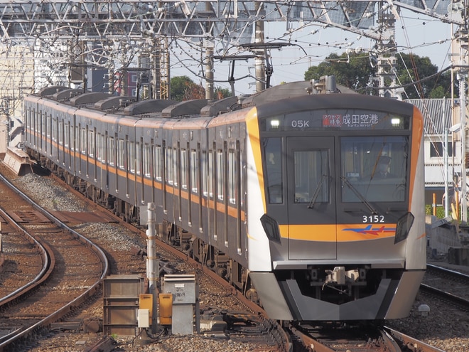 宗吾車両基地3100形3152編成を京成高砂駅で撮影した写真