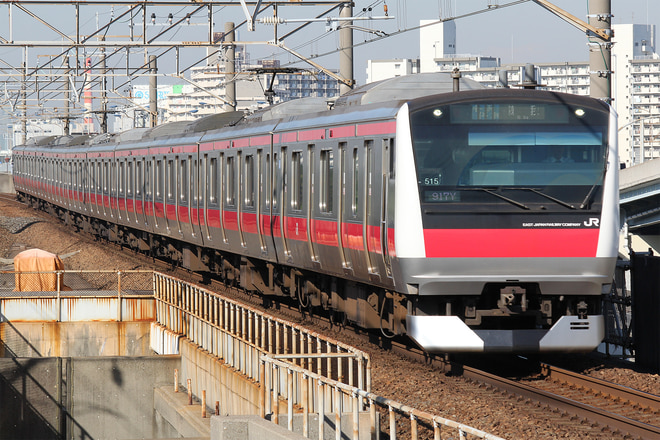 E233系ケヨ515編成を舞浜駅で撮影した写真