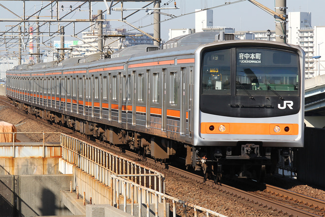 205系ケヨM63編成を舞浜駅で撮影した写真