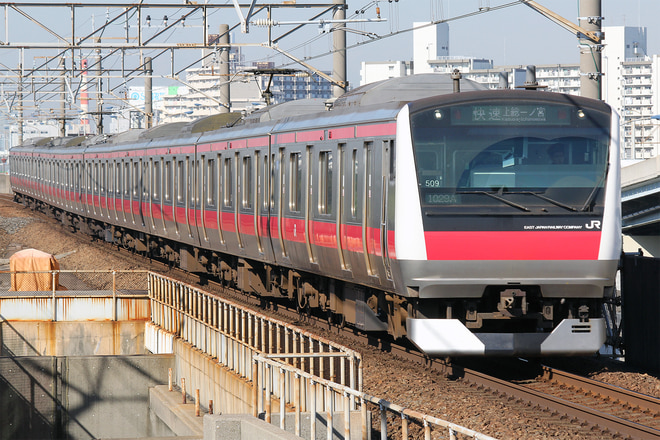 E233系ケヨ509編成を舞浜駅で撮影した写真