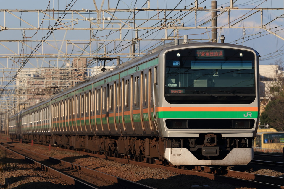 JR東E231系ヤマU118編成(U118編成)(U-118編成)の編成データ
