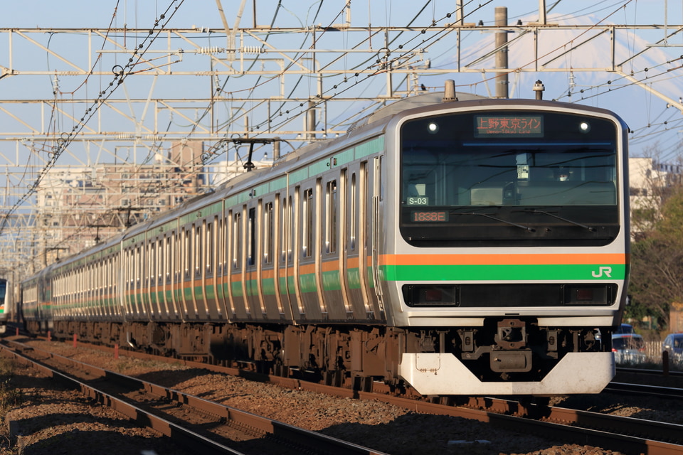 JR東E231系コツS-03編成<br class="br-sp" />(コツS03編成)(コツS-03)(コツS03)の写真