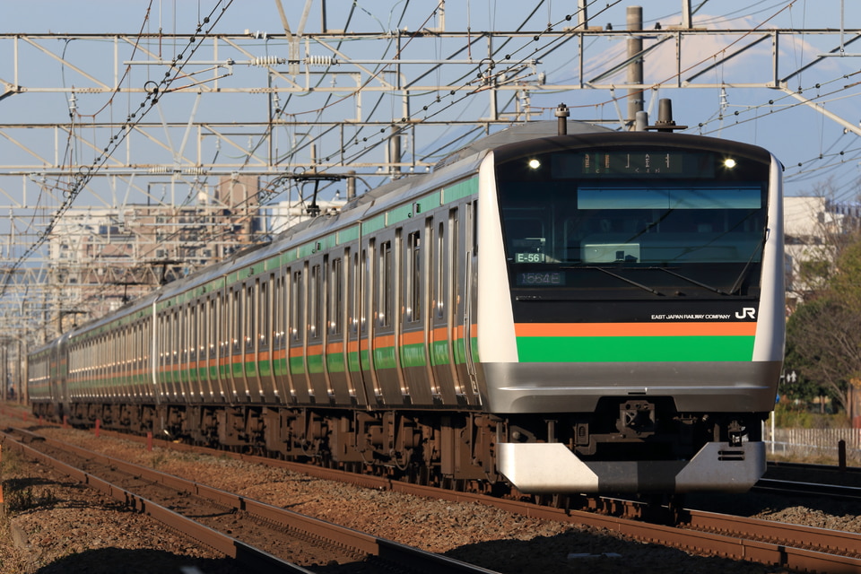 JR東E233系コツE-56編成<br class="br-sp" />(コツE56編成)(コツE-56)(コツE56)の写真