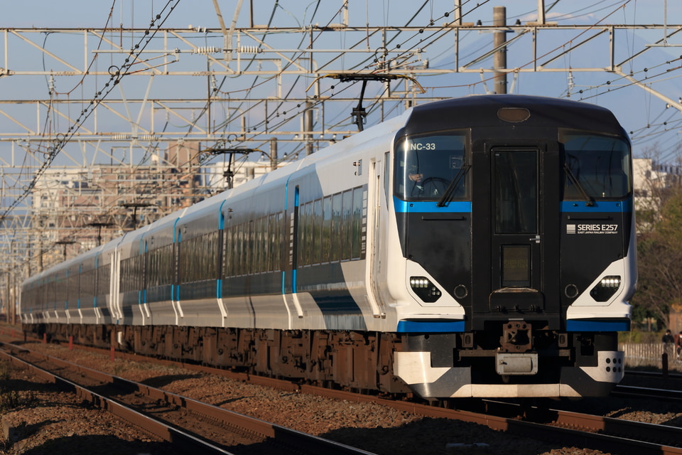 JR東E257系オオNC-33編成<br class="br-sp" />(オオNC-33)(NC33編成)(NC-33編成)の写真