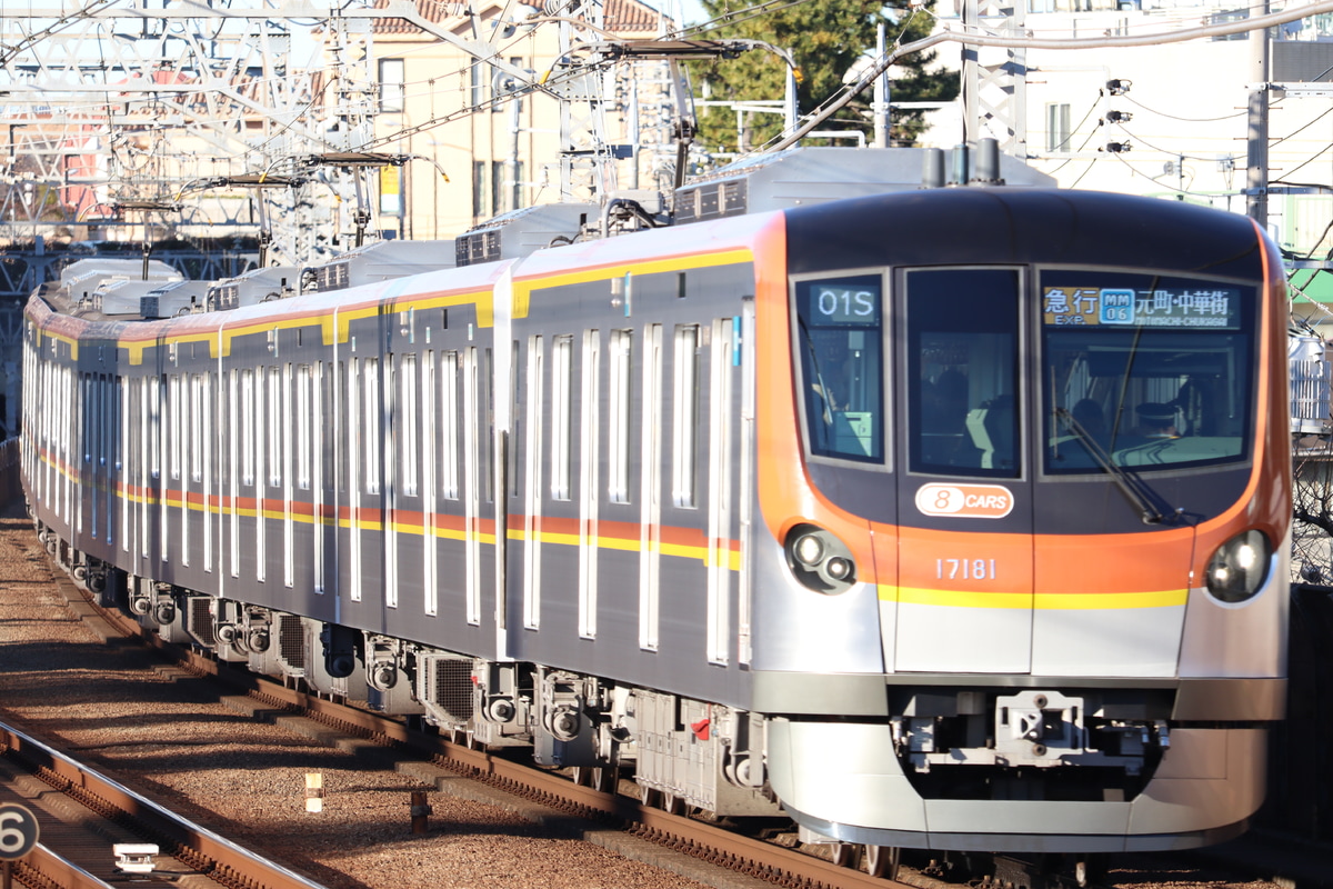 東京メトロ 和光検車区 17000系 17181F