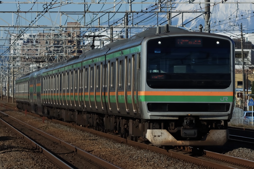 JR東E231系ヤマU586編成<br class="br-sp" />(U586編成)(U-586編成)の写真