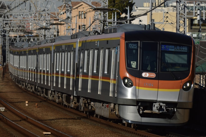 和光検車区17000系17184Fを多摩川駅で撮影した写真