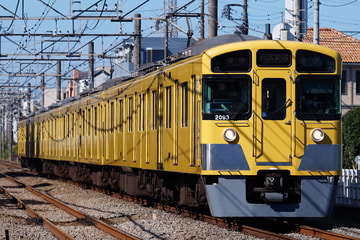 西武鉄道 新宿線車両所南入曽車両基地 2000系 2093F