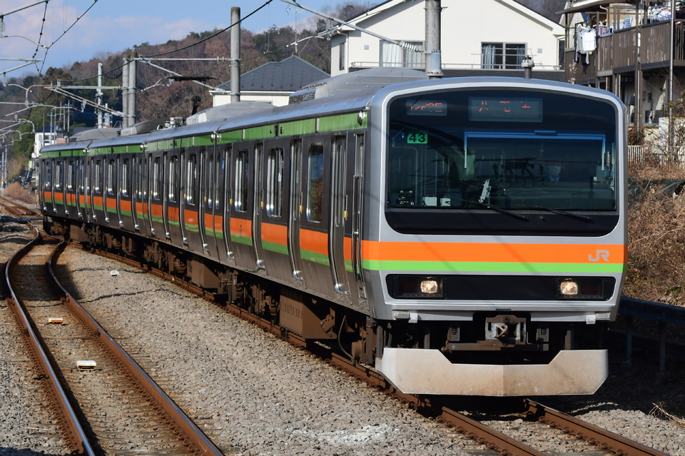 JR東日本 E231系 ハエ43編成の写真