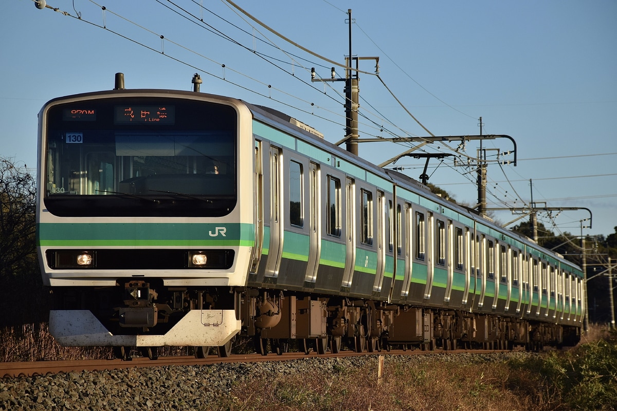 JR東日本 松戸車両センター本区 E231系 マト130編成