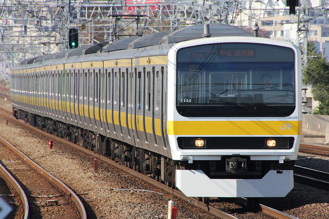 209系ミツC508編成を西荻窪駅で撮影した写真
