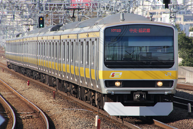 E231系ミツB23編成を西荻窪駅で撮影した写真