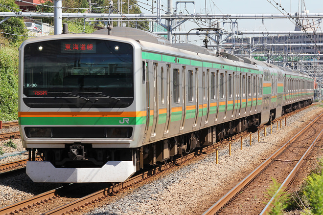 E231系コツK-36編成を新子安駅で撮影した写真