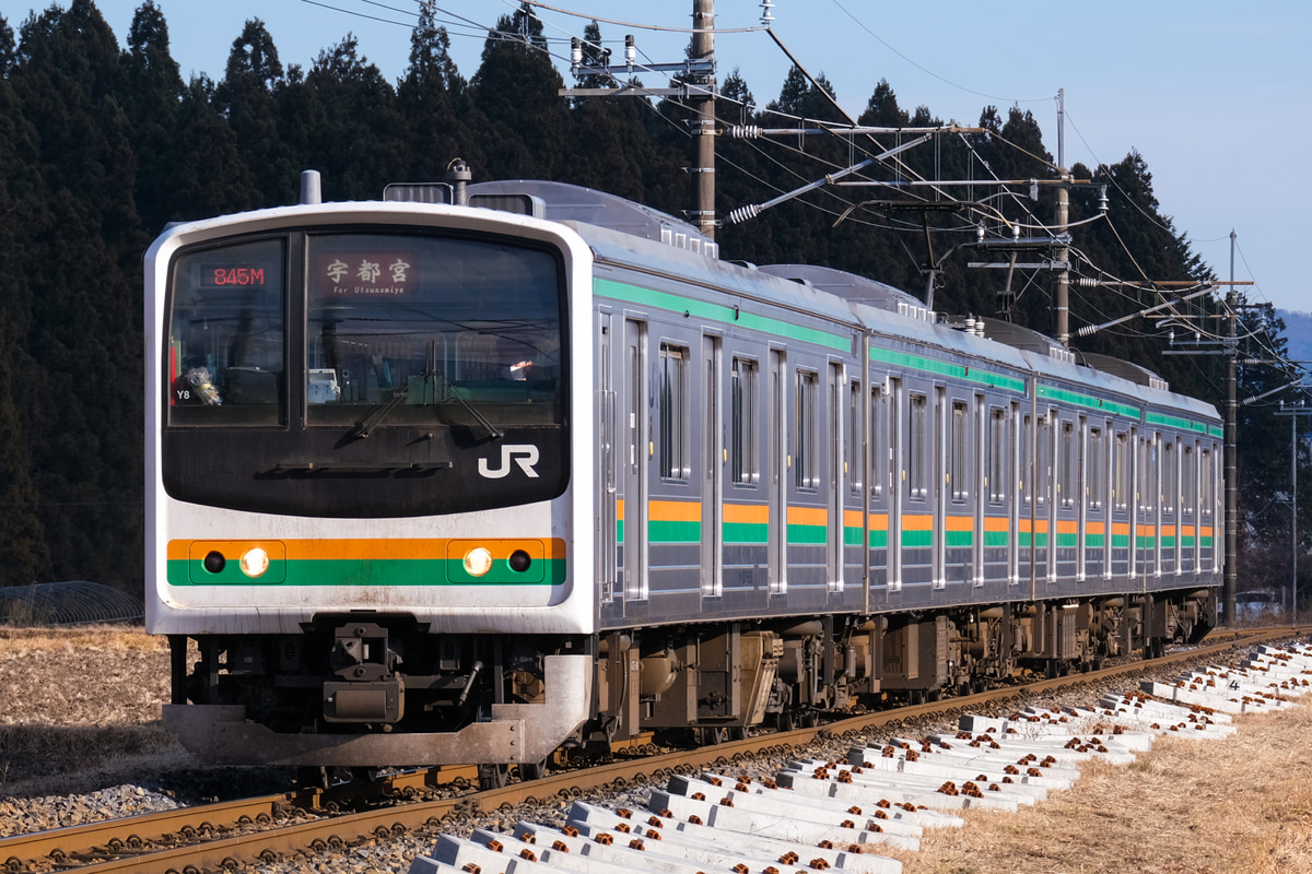 JR東日本 小山車両センター 205系 ヤマY8編成