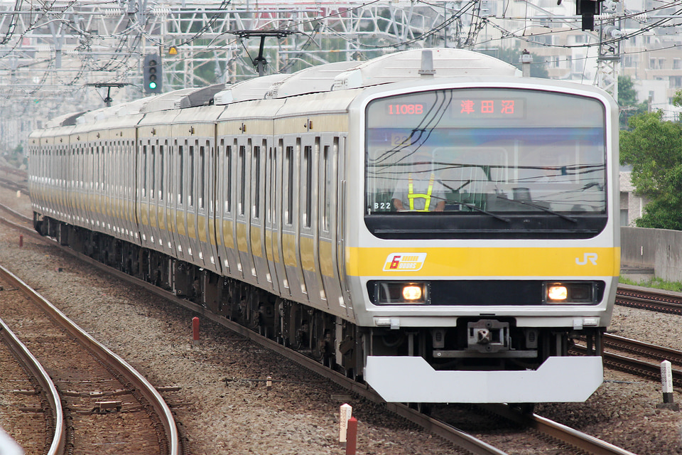 JR東E231系ミツB22編成<br class="br-sp" />(B22編成)(ミツB22)の写真