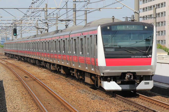 E233系ケヨ515編成を新浦安駅で撮影した写真