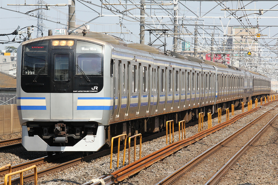 JR東E217系クラY-123編成<br class="br-sp" />(Y-123編成)(Y123編成)の写真