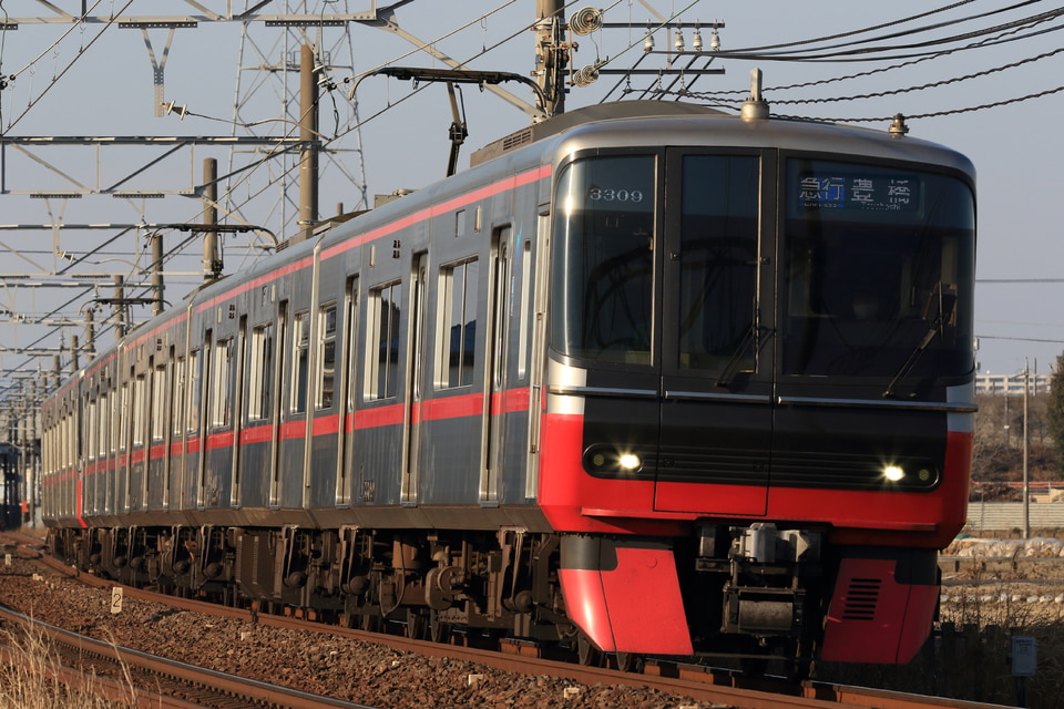 名鉄3300系3309F<br class="br-sp" />(3309編成)の写真