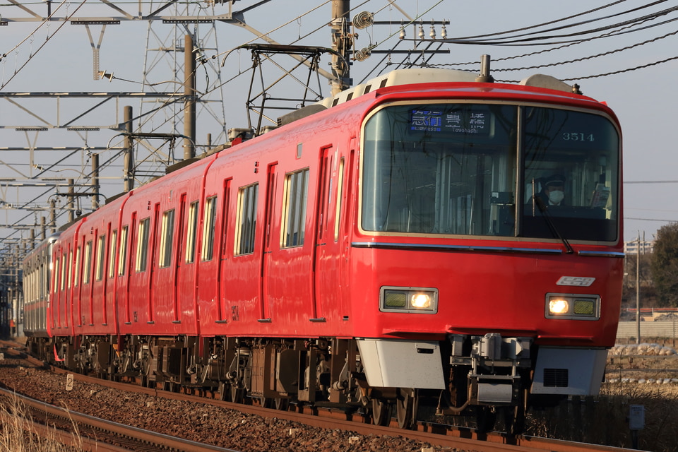 名鉄3500系3514F<br class="br-sp" />(3514編成)の写真