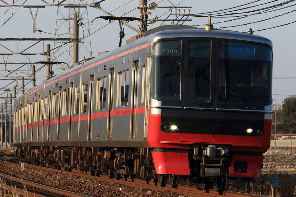 名鉄3300系3305F<br class="br-sp" />(3305編成)の写真