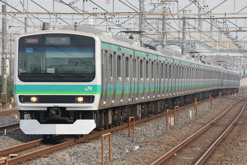 JR東E231系マト115編成の写真