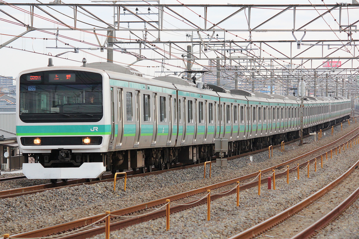 JR東日本  E231系 マト102編成