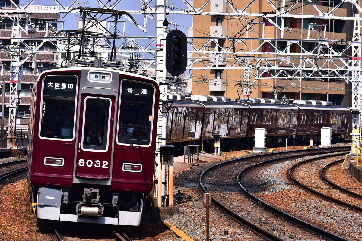 阪急電鉄 西宮車庫 8000系 8032F