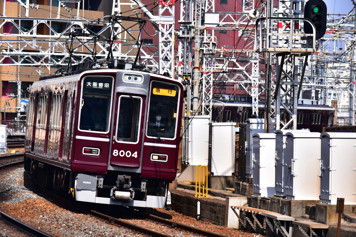 阪急電鉄 平井車庫 8000系 8004F
