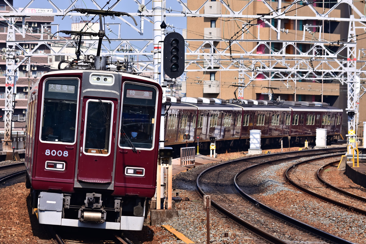 阪急電鉄 西宮車庫 8000系 8008F